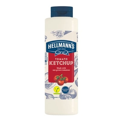 HELLMANN'S Ketchup 856 ml -  Minőségi márkájú termék felszolgálása pozitív benyomást kelt a vendégekben.