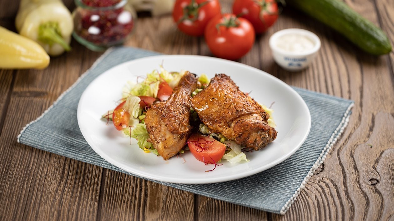 Görög csirkecomb salátával, csírával és gyros öntettel (7-10 éves korcsoport) – - Recept