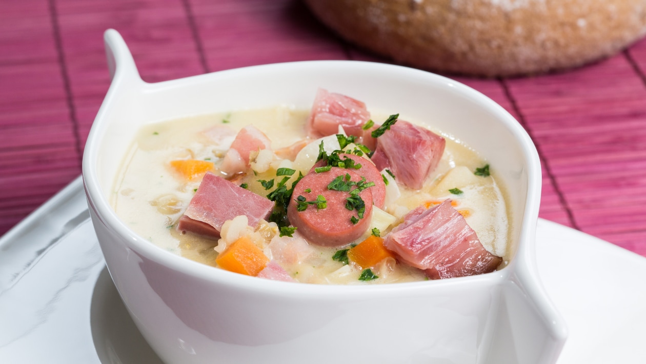 Tiroli árpagyöngy leves – - Recept